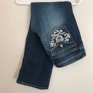 Embroidered Pocket Jeans
